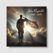 米国軍人に慰霊祭の礼を言う ゲストブック (正面)