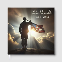 米国軍人に慰霊祭の礼を言う