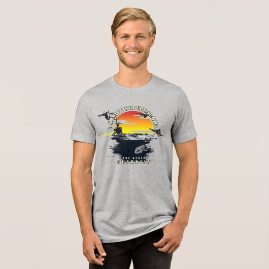 米国軍人 | メンズ トライブレンドTシャツ (正面全面)