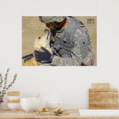 米国軍用犬 ポスター (キッチン)