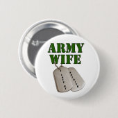 米国軍隊の妻ラベル 缶バッジ (正面&裏面)
