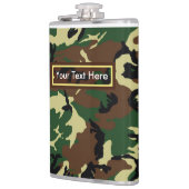 米国軍隊ウッドランドカモフラージュ6ozまたは8oz フラスク (左)