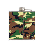 米国軍隊ウッドランド迷彩柄6ozまたは8ozフラスコ フラスク (裏面)