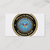 米国軍隊クムショーアーティスト 名刺 (裏面)