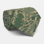 米国軍隊グリーンカモフラージメンズタイ ネクタイ (ロール)