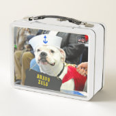 米国軍隊サービスドッグ メタルランチボックス (裏面)