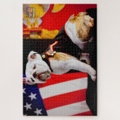 米国軍隊サービスドッグ(20x30インチ) ジグソーパズル (縦)