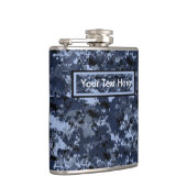 米国軍隊ブルーカモフラージュ6ozまたは8ozフラスコ フラスク (右)