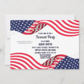 米国軍隊ブートキャンプゴー遠くにパーティの招待状 招待状 (正面)