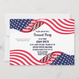 米国軍隊ブートキャンプゴー遠くにパーティの招待状 招待状