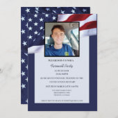 米国軍隊ブートキャンプゴー遠くにパーティの招待状 招待状 (正面/裏面)