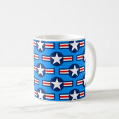 米国軍隊ルンデル – 青 コーヒーマグカップ (正面右)