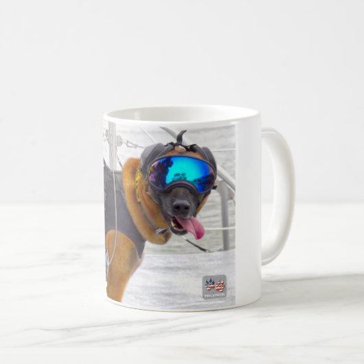米国軍隊作業犬 コーヒーマグカップ (正面右)