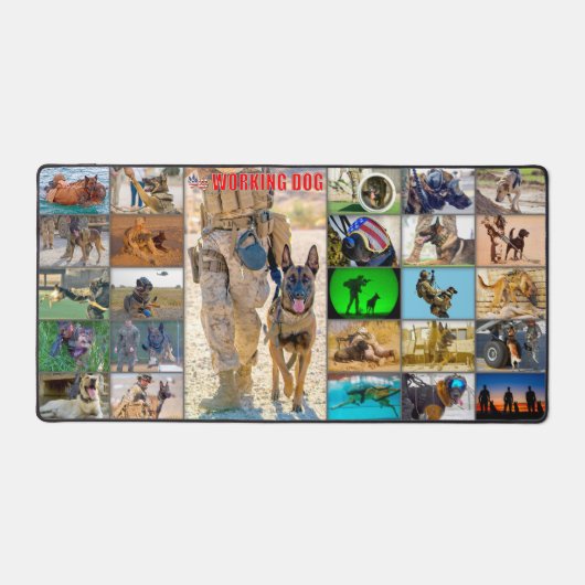 米国軍隊作業犬 デスクマット (正面)