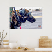 米国軍隊作業犬 ポスター (キッチン)