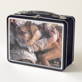 米国軍隊作業犬 メタルランチボックス
