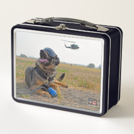 米国軍隊作業犬 メタルランチボックス