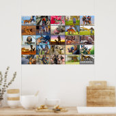 米国軍隊作業犬「モンタージュ」 ポスター (キッチン)