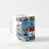 米国軍隊回転翼航空機「モンタージュ」 コーヒーマグカップ (正面左)