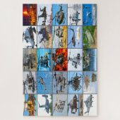 米国軍隊回転翼航空機「モンタージュ」 ジグソーパズル (縦)