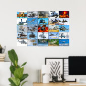 米国軍隊回転翼航空機「モンタージュ」 ポスター (ホームオフィス)