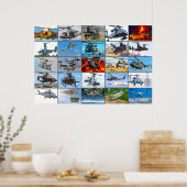 米国軍隊回転翼航空機「モンタージュ」 ポスター (キッチン)