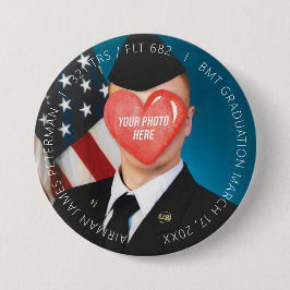 米国軍隊基本訓練ブートキャンプ卒業3" 缶バッジ