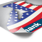 米国軍隊感謝していお客様退役軍人、退役軍人の日 フォトプリント (角)