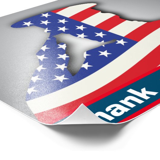 米国軍隊感謝していお客様退役軍人、退役軍人の日 フォトプリント            (角)