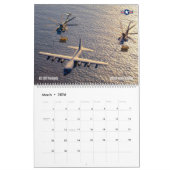 米国軍隊航空カレンダー カレンダー (3月 2026)