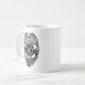 米国軍隊警察退役軍人バッジ コーヒーマグカップ (正面左)