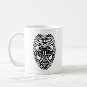 米国軍隊警察退役軍人バッジ コーヒーマグカップ