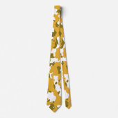 米国軍隊迷彩グリーン迷彩柄シームレスパターン ネクタイ (正面)