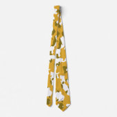 米国軍隊迷彩グリーン迷彩柄シームレスパターン ネクタイ (裏面)