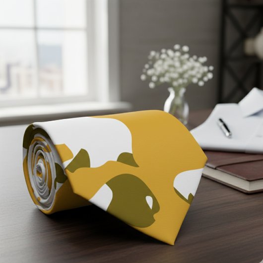 米国軍隊迷彩グリーン迷彩柄シームレスパターン ネクタイ