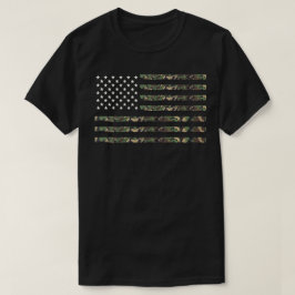 米国軍隊迷彩柄国旗 Tシャツ