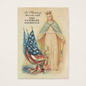 米国軍隊追悼メモリアル退役軍人祈りの言葉 (正面)