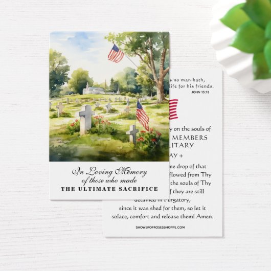 米国軍隊追悼メモリアル退役軍人祈りの言葉 (デスク)