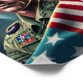 米国軍隊退役軍人の日お祝い2023 ポスター (角)