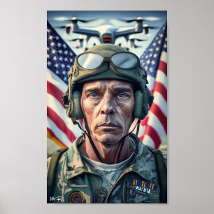 米国軍隊退役軍人の日お祝い2023 ポスター