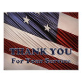 米国軍隊退役軍人愛国国旗ありがとう フォトプリント (正面)
