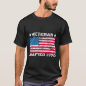 米国軍隊退役軍人1970年ベトナム戦争の起草 Tシャツ (正面)