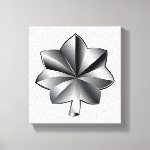 米国軍隊階級 – 中佐 キャンバスプリント