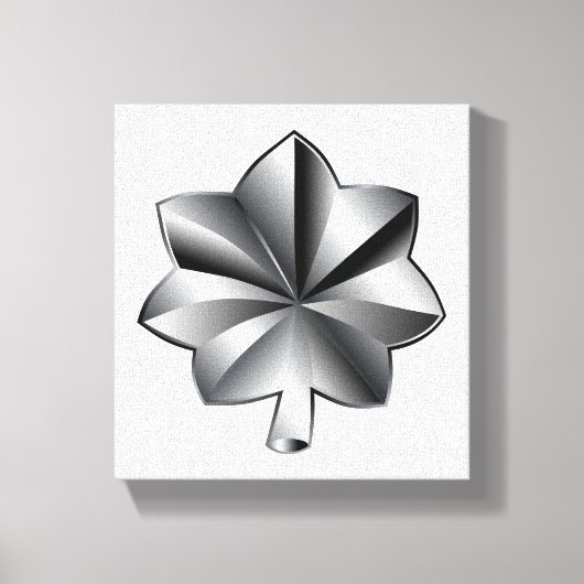 米国軍隊階級 – 中佐 キャンバスプリント (正面)