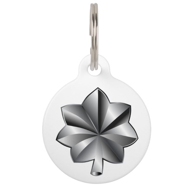 米国軍隊階級 – 中佐 ペット　ネームタグ (正面)