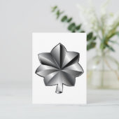 米国軍隊階級 – 中佐 ポストカード (スタンド正面)