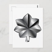 米国軍隊階級 – 中佐 ポストカード (正面/裏面)