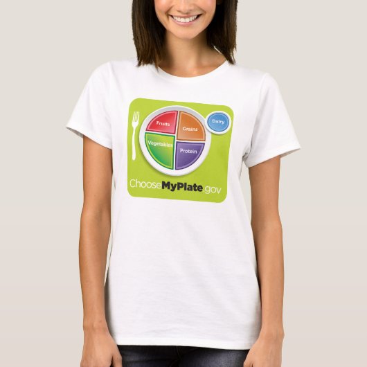 米国農務省は私のプレートを選びます Tシャツ (正面)
