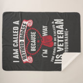 米国退役軍人ユーモア退職した兵士 シェルパブランケット (正面(横))
