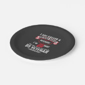 米国退役軍人ユーモア退職した兵士 ペーパープレート (アングル)